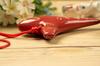 TNG Ocarina Musical Instrument Holes High Quality Single SC Ocarina Tube Playing Glazed Finish [12 / Soprano/C Key/Red] (with Strap)