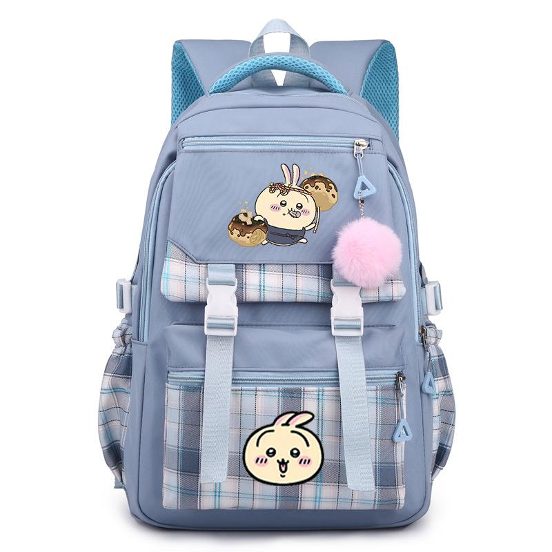 Jiikawa Wow School Bag New Chiikawa Girls Backpack for Primary and Secondary School Students Cute College Style Backpack
