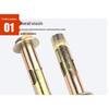 Shidian Carbon Steel Hex Head Sleeve Anchor