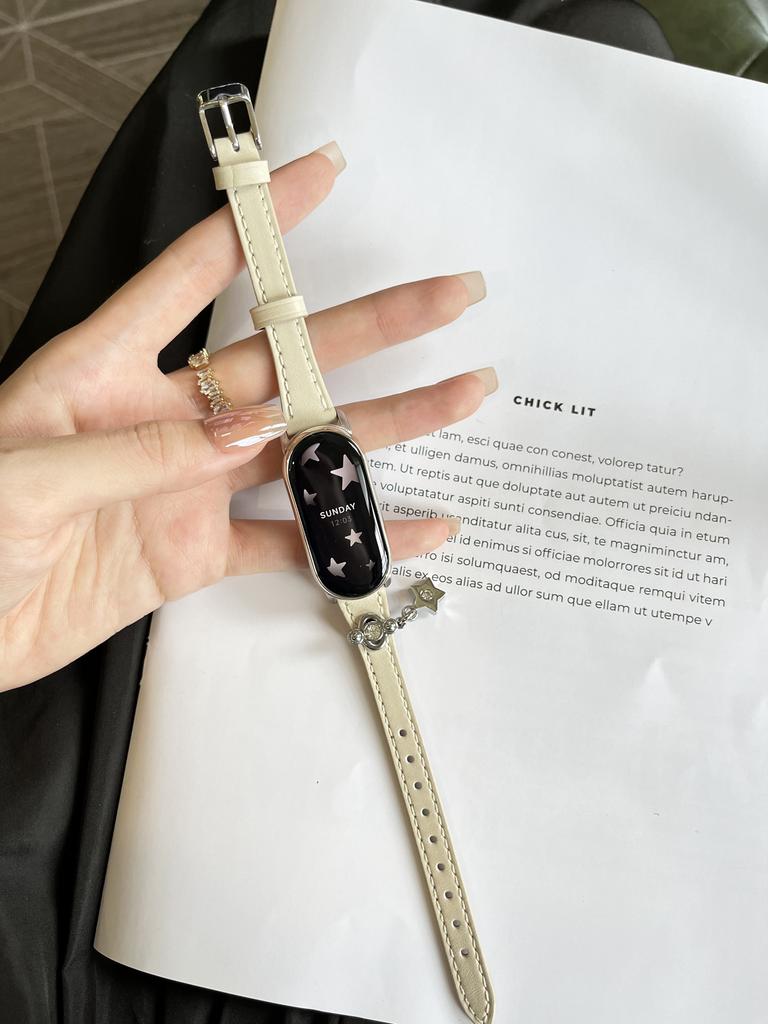 Bling leather For XIAOMi Band 9 Strap For Mi Band 8 New Design Bracelet for xiaomi Smart Band 10 NFC Wristband Mi 8 Accessories
