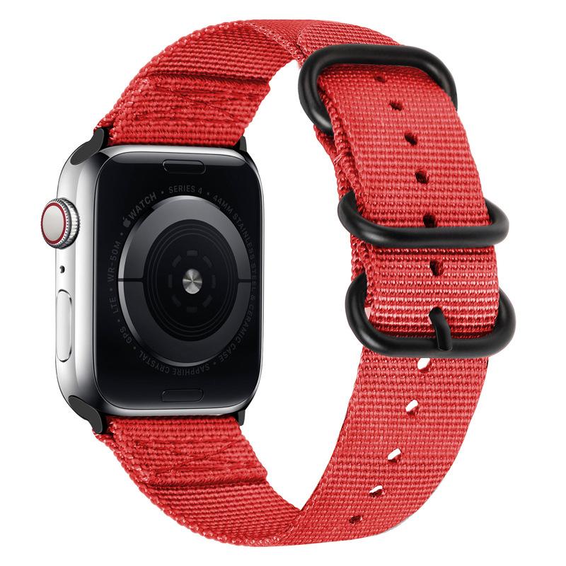 Nylon Strap for Apple Watch Ultra 2/3 49mm Band 46mm 42mm 45mm 41 44 40mm Canvas Bracelet iWatch Series 11 10 9 8 7 6 5 SE Belt