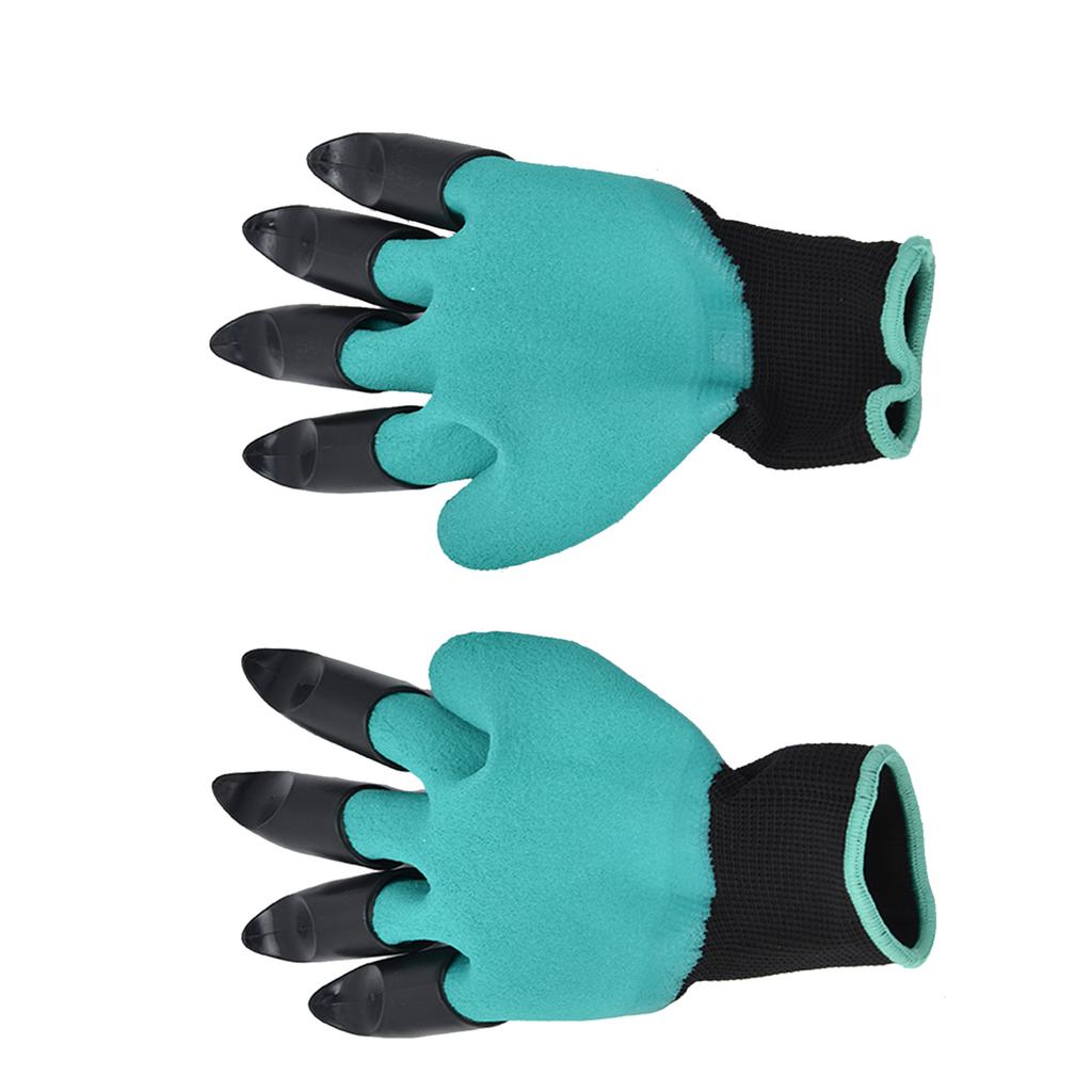 Gardening Gloves Quick Digging Gloves with Plastic Claw for Home Greenhouse Planting