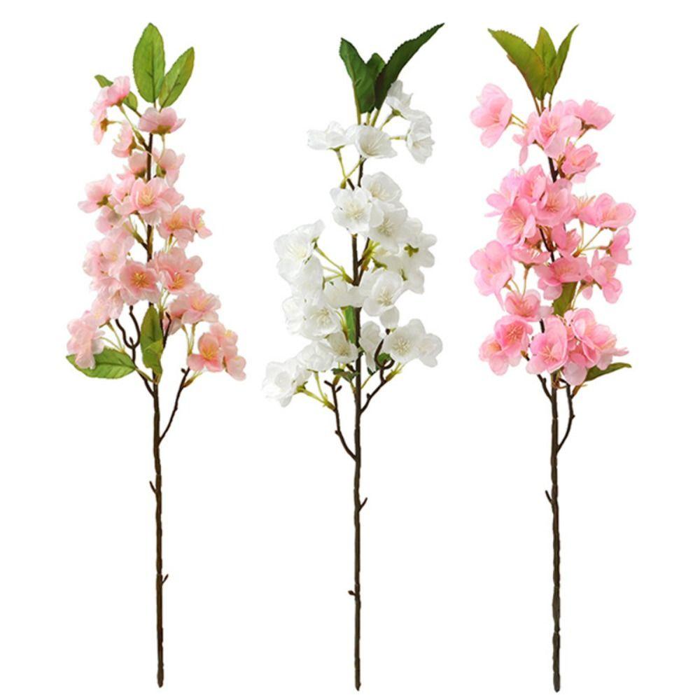Silk Material Cherry Blossoms Silk Flowers DIY Decoration Simulated Flower Home Table Decor