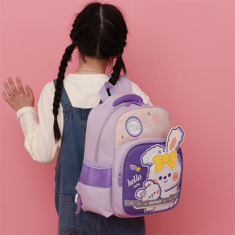 Adorable 2024 Preschool Backpack For Boys And Girls Cute Animal Printed Double Shoulder Bag