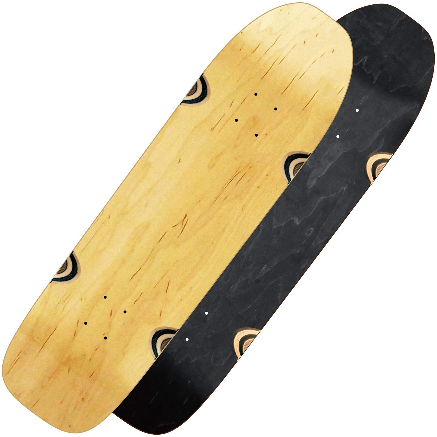 

Skateboard Elite Cruiser Blank inch Deck Skateboard Wood Grain Plain Black Maple OMG! 8.75 100% чёрный