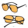 Retro Polarized Sunglasses for Womens Mens Large Frame Classic 70s Vintage Pilot Driving Eyewaer UV400 Protective Sun glasses