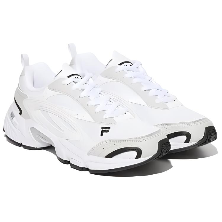 Fila Taurus V3 Synthetic Leather Comfortable And Breathable Low Top Chunky Sneakers Unisex White 11001RM02839G102