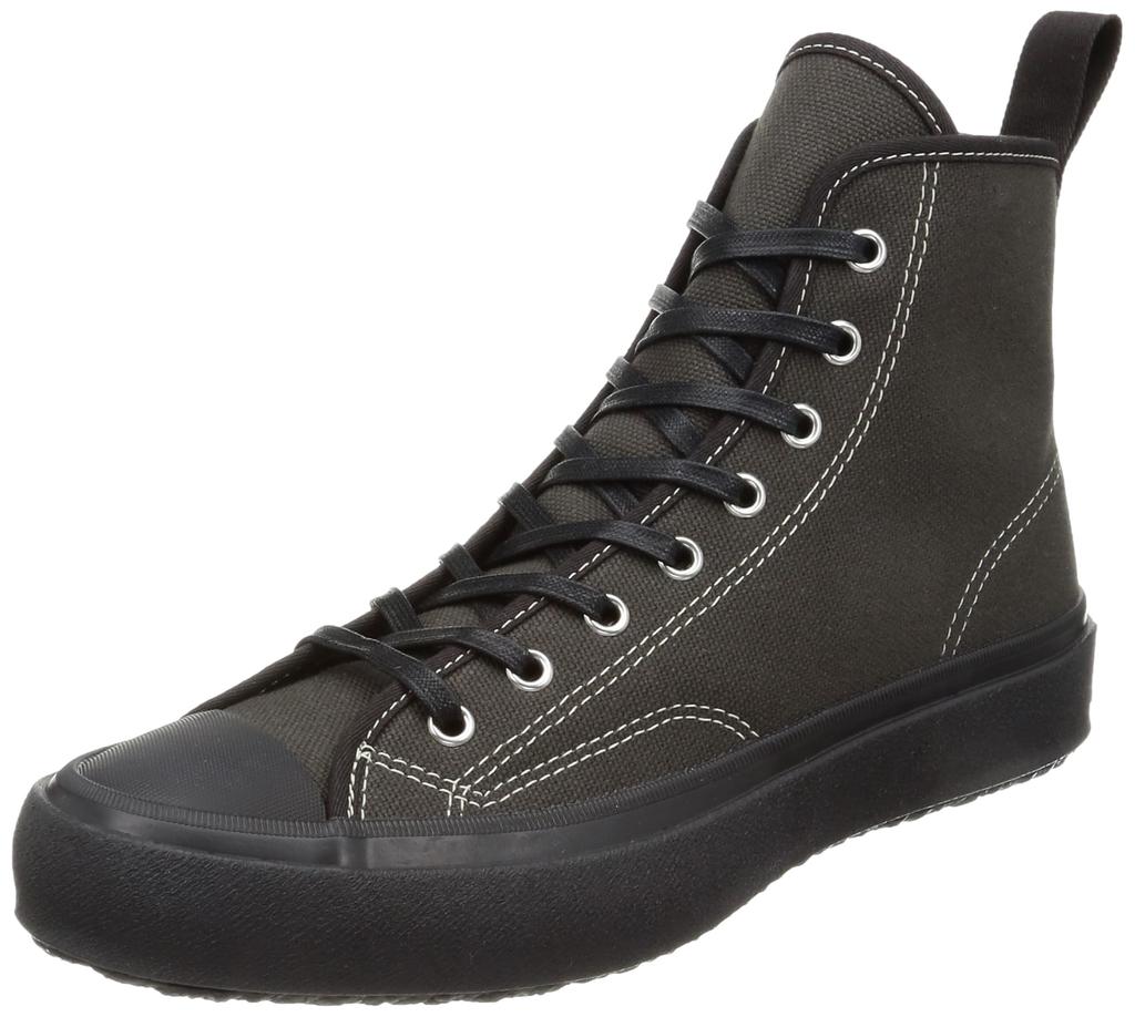 Moonstar Lifestyle High Basket Made in Size E Sneakers, Japan, Vulcanized, Charcoal, 23.0 cm,