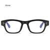 Fashion Blue Light Filter Glasses Rectangle Frame Digital Screen Protection Eyewear for Office Work/Study Clear Óculos