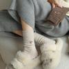 Female Autumn and Winter Thickened Warm Cute Cartoon Embroidered Puppy Wool Drum Pile Socks
