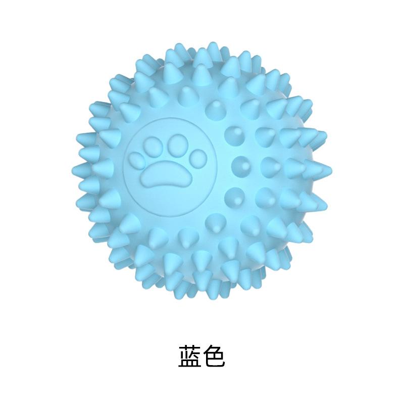 

Toy Dog Ball Hollow Tpr Paw Print Ball For Chewing And Dental Hygiene Assorted синій