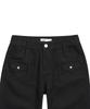 Pepeulli Mini Pocket Boots Cut Cotton Pants (Black)