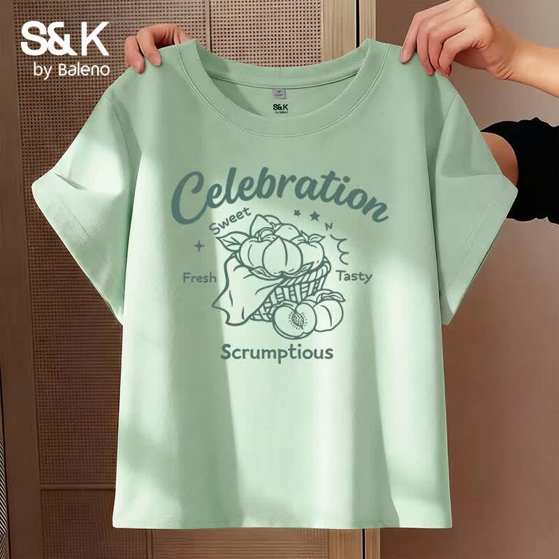 

Baleno S&K Women s Pure Cotton Short-Sleeve T-Shirt S