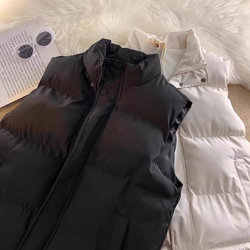 Herren Japanische Retro Stehkragen Baumwollweste - Herbst/Winter Trendige Ärmellose Jacke