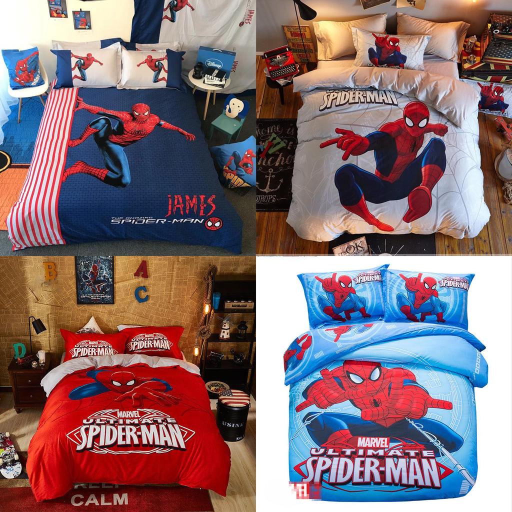 Spiderman 3d Bedding Set Duvet Doona Quilt Cover Bed Set Pillowcase Sheet Features Premium Quality Polyester For Ultimate Comfort And Style