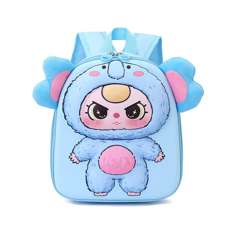 2025 Spring New Cute Cartoon Children Schoolbags Adorable Big Ears Plush Doll Kid's Backpack Ultra Light Kindergarten 3-6 Years Old Baby Girl Book Bag