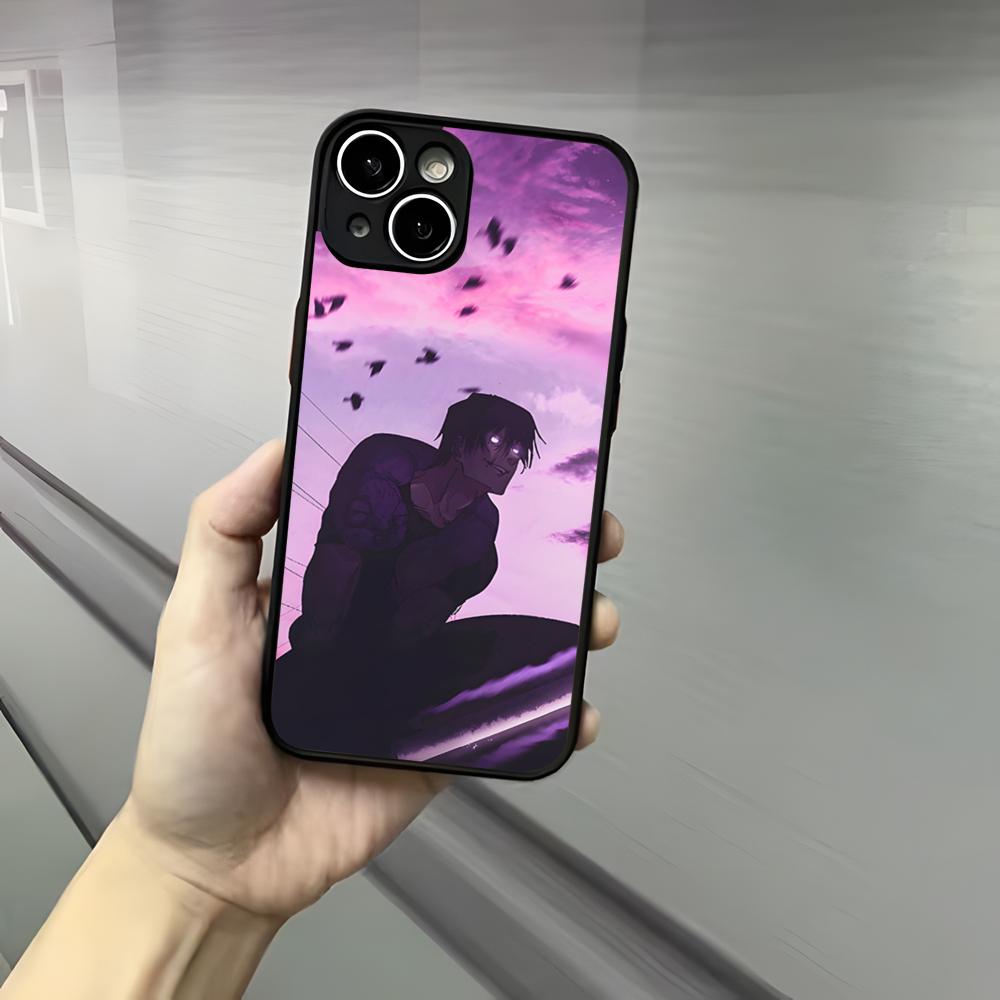 Toji Fushiguro Jujutsu K-Kaisen Phone Case For Iphone 17 16 15 14 13 12 Pro Max Xr Air Plus Skin Feel Black Hard Shell Cover iPhone 15 Pro Max