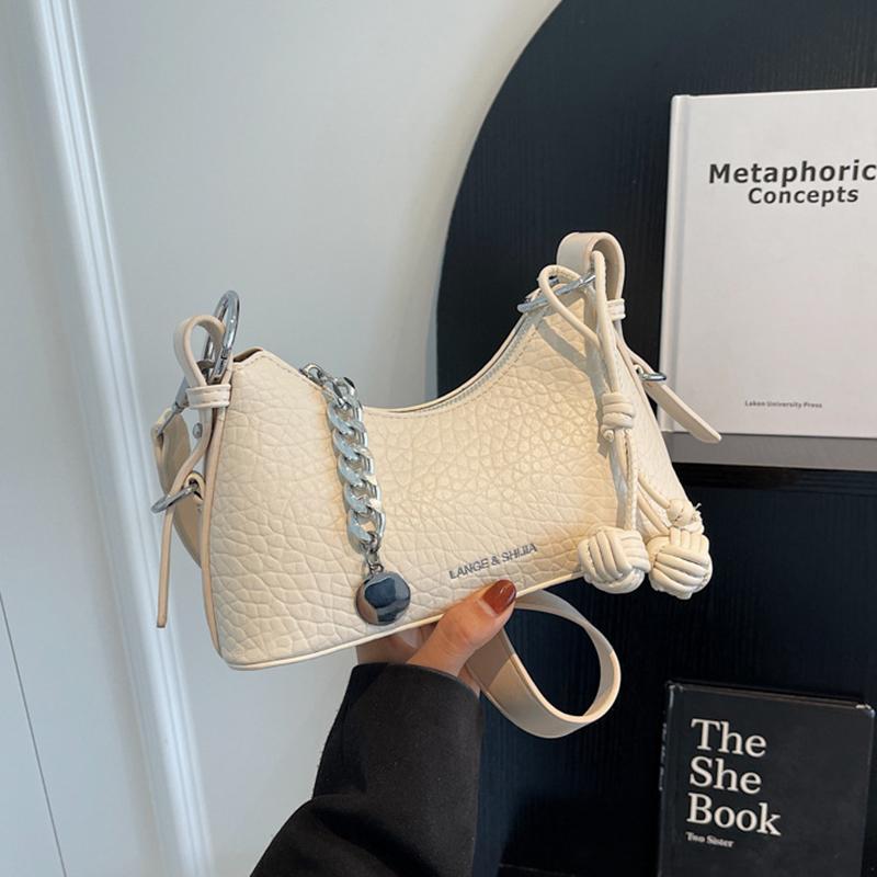 High-End-Kette Handheld Kleine Tasche für Frauen 2023 Neue Textur Nische Einzelne Schulter Unterarm Tasche Modische Umhängetasche Kleine Tasche