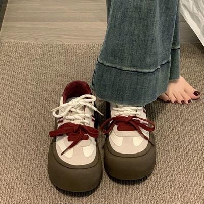 Thick-soled German Training Shoes 22 New Autumn Heightening Little White Board Shoes Autumn and Winter Casual Sports Shoes