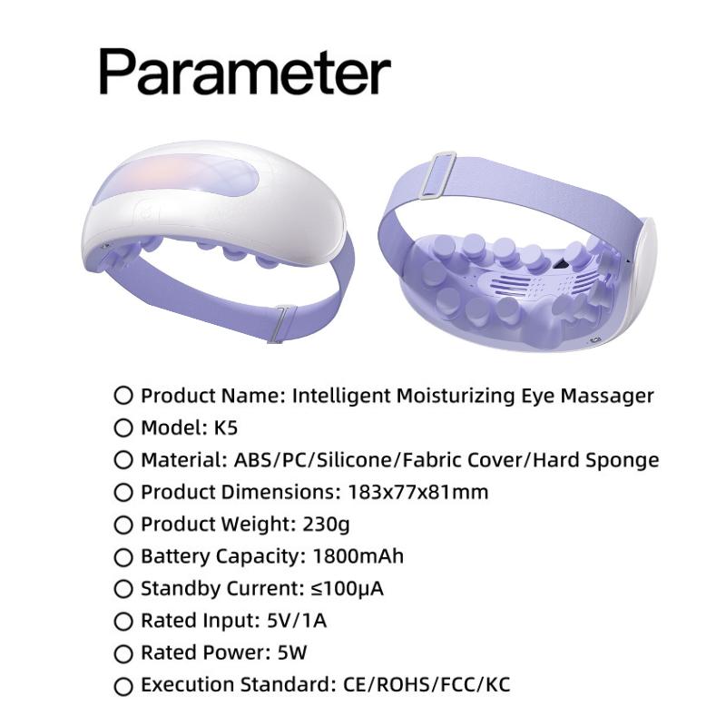 Mist Eye Massager with Vibrating Atomization Moisturizing Eyes Massage Relief Fatigue Dry Eyes Relaxation Sleep Improvement Gift
