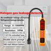 Detector Portátil de Fugas de Freón de Alta Sensibilidad Detector de Fugas de Halógeno R22 R410A R134A R1234YF Gas Refrigerante HVAC Probador de Aire Acondicionado Pantalla LCD