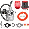 PZ19 Carburetor Kit for Chinese TaoTao 110cc 125cc 50cc 70cc 80cc 90cc ATV dirt bike go kart Coolster Apollo Baja Dirt Runner(black)