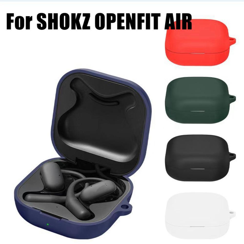 Nueva Funda de Silicona Antipolvo Lavable Anti-caída para Buds Funda de Color Sólido para Auriculares para SHOKZ OPENFIT AIR Hogar/Viaje
