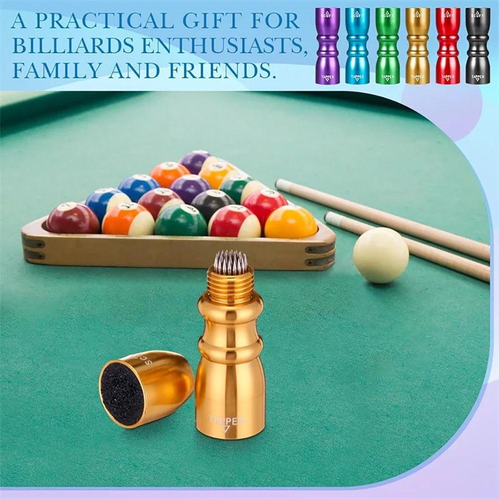 Colorful Tip Trim Tool 3 in 1 Shaper Aerator Tapper Durable Cue Tip Shaper  Billiard Accessories