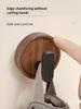 Walnut Wood Coat Rack Hooks Black Wall Hangers for Keys Clothes Bathroom Robe & Towels Entryway Organization Without Drilling