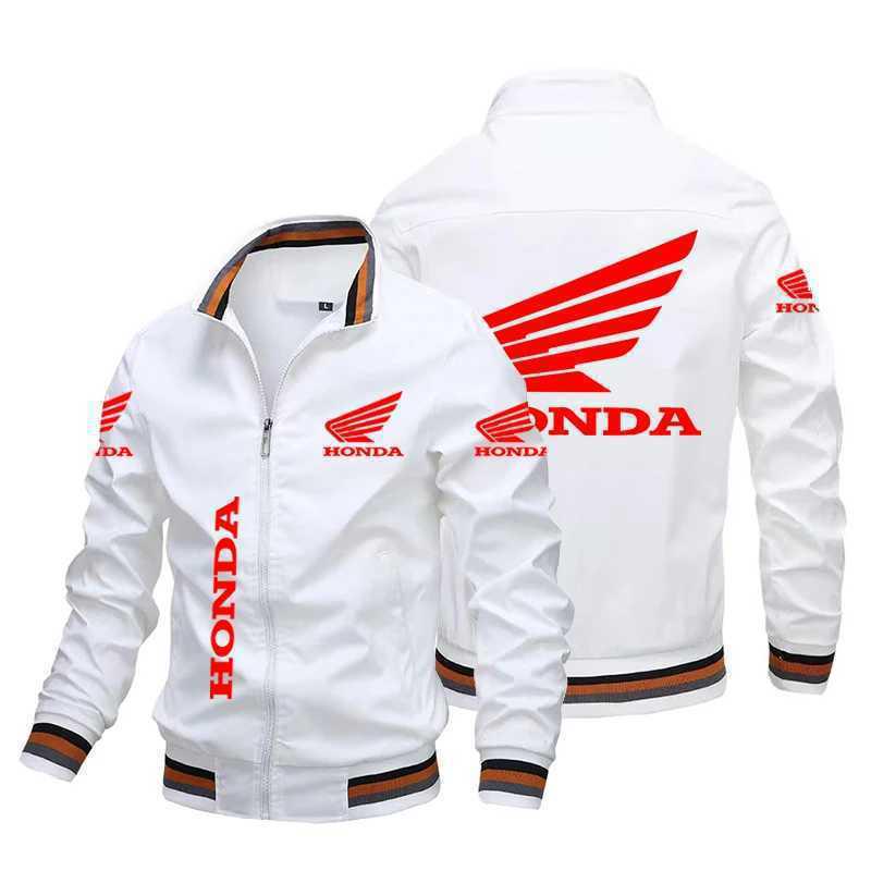 Jaqueta Masculina com Gola Alta e Zíper com Logo de Carro - Estilo Baseball Esportivo Casual para Primavera e Outono