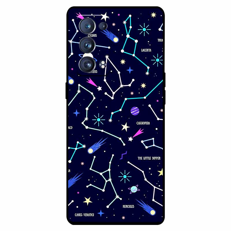 For Oppo Reno 6 Pro 5G Case Snapdragon Shockproof Soft Silicone TPU Back Cover For Oppo Reno 6 Pro CPH2247 Phone Cases Cute Capa