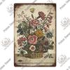 Putuo Decor Garden Vintage Tin Sign Plaques Metal Retro Posters Wall Art Decoration for Backyard Room Rustic Home Farmhouse Gift