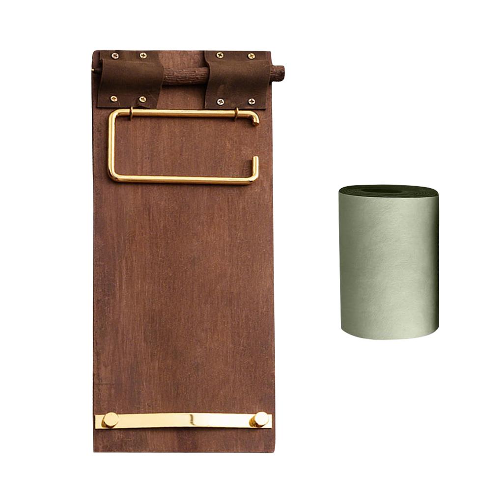 Retro Scroll Notebook Set, Made Of Kraft Paper That Can Be Wall Mounted Or Laid Flat, With Clips And Tear Off, Replaceable Paper Scrolls.