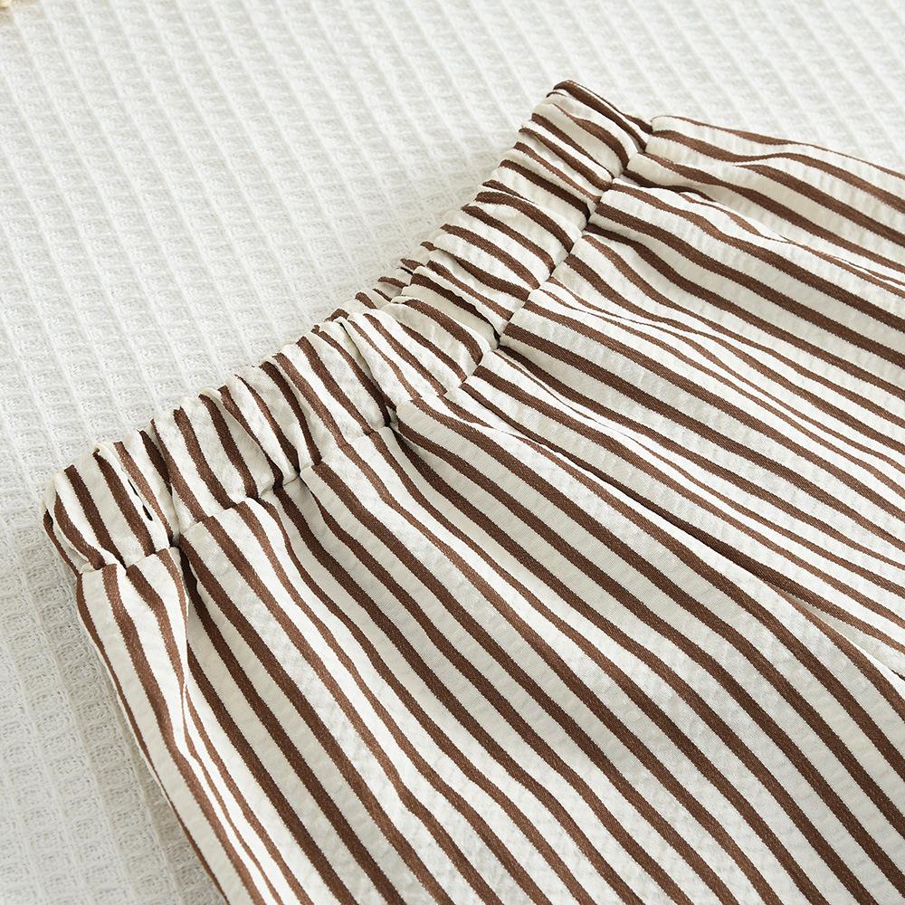 Mädchen Weiter Hosenanzug Set Sommer Neu Kinder Lässiges Sommer Outfit Koreanischer Stil Mädchen Weste Top Zweiteiliges Set