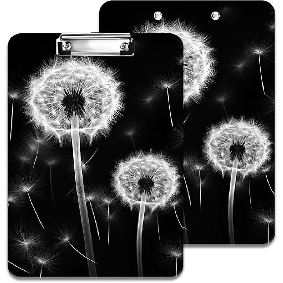 Quote Chaos Coordinator - Plastic A4 Clipboard and Flannel Pen Bag Combination, Low Profile Metal Clip, Decorative, Office, Learning, Cute Clipboard
