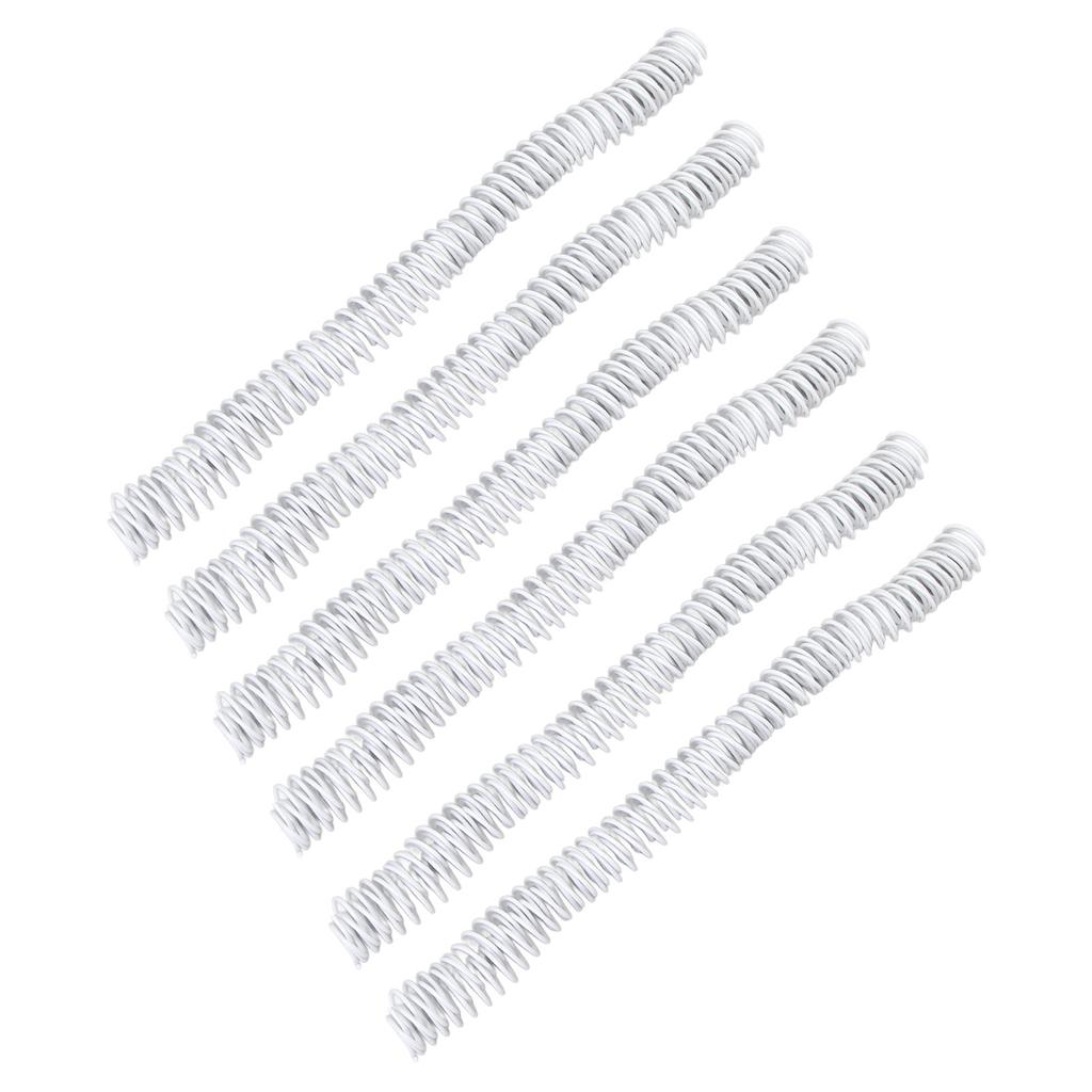 100PCS Spiral Binding Coils 16mm Diameter 48 Teeth 4:1 Combs Spines for Paper