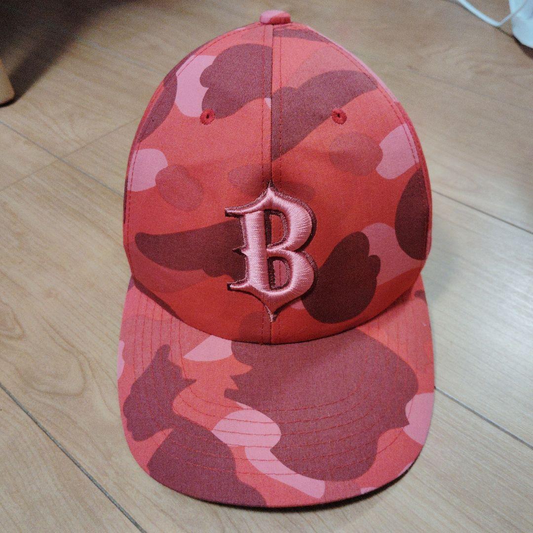 Used bape cap camo red socks A BATHING APE