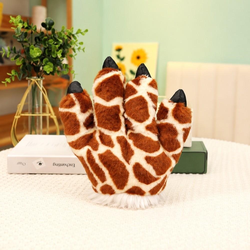 Fluffy Simulated Tiger Tail Soft Padded Hand Warmers Charm Animal Stuffed Toys For Halloween