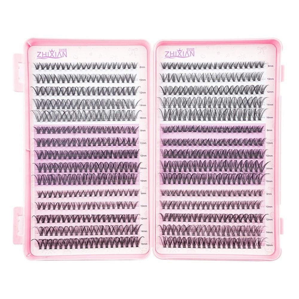 Large Capacity Eyelash Book Single Cluster Segmented Eyelash False Eyelash  Professional Use