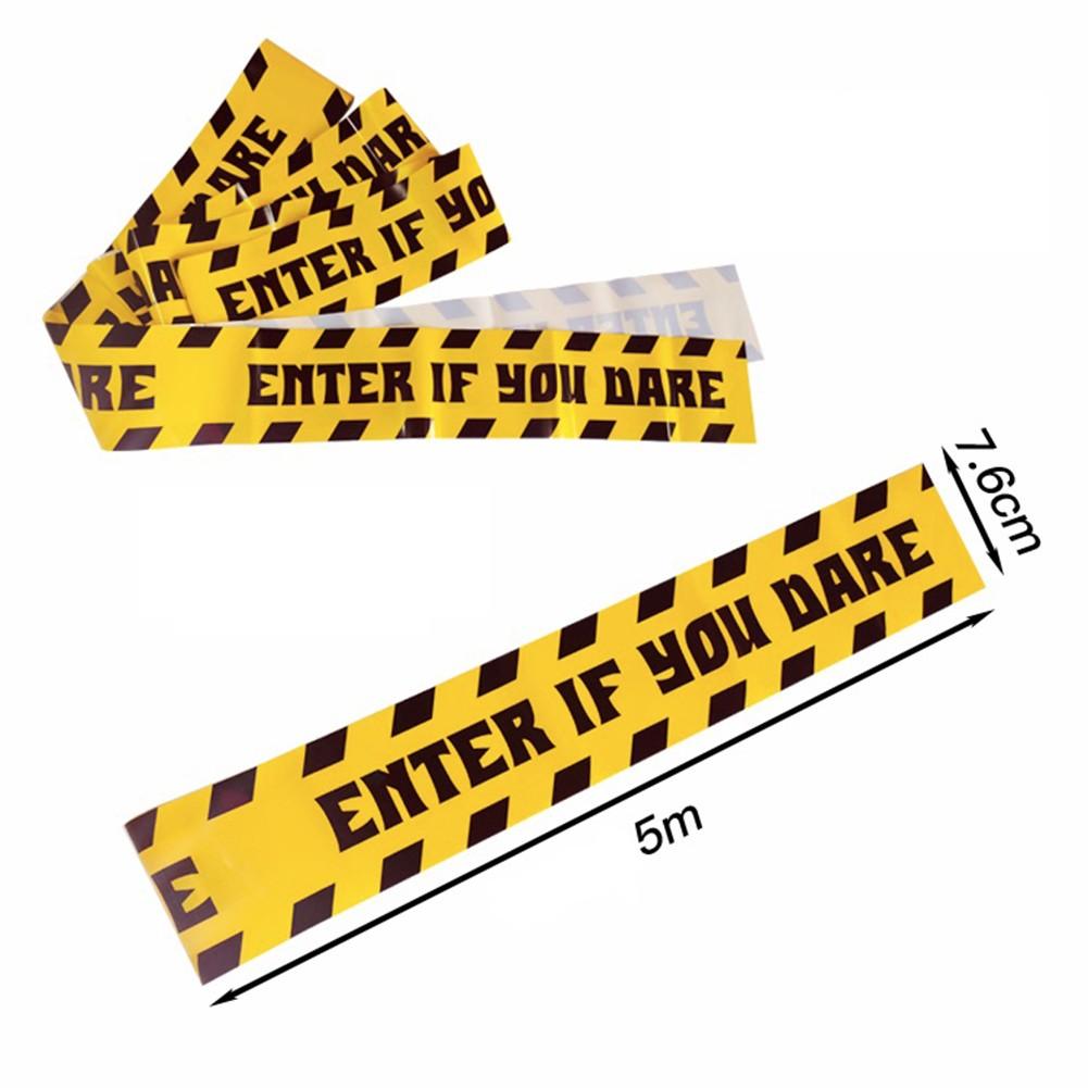 PE-Material Halloween-Klebeband Warnband 1 Stück 5 m Länge