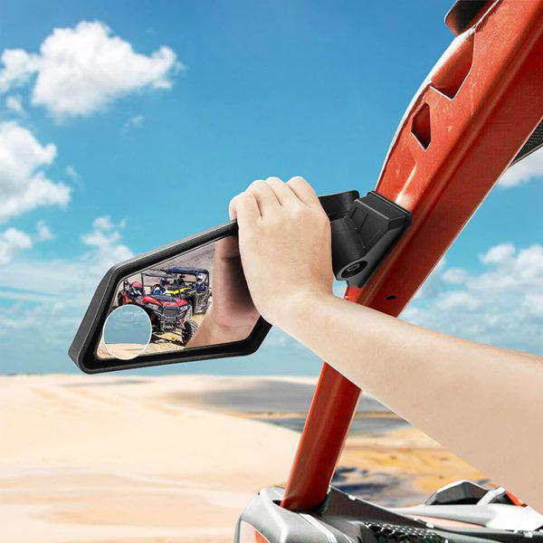 1 Set UTV Motorcycle Rearview Mirror, ABS Material, Color: As Shown, Compatible with Pangba.