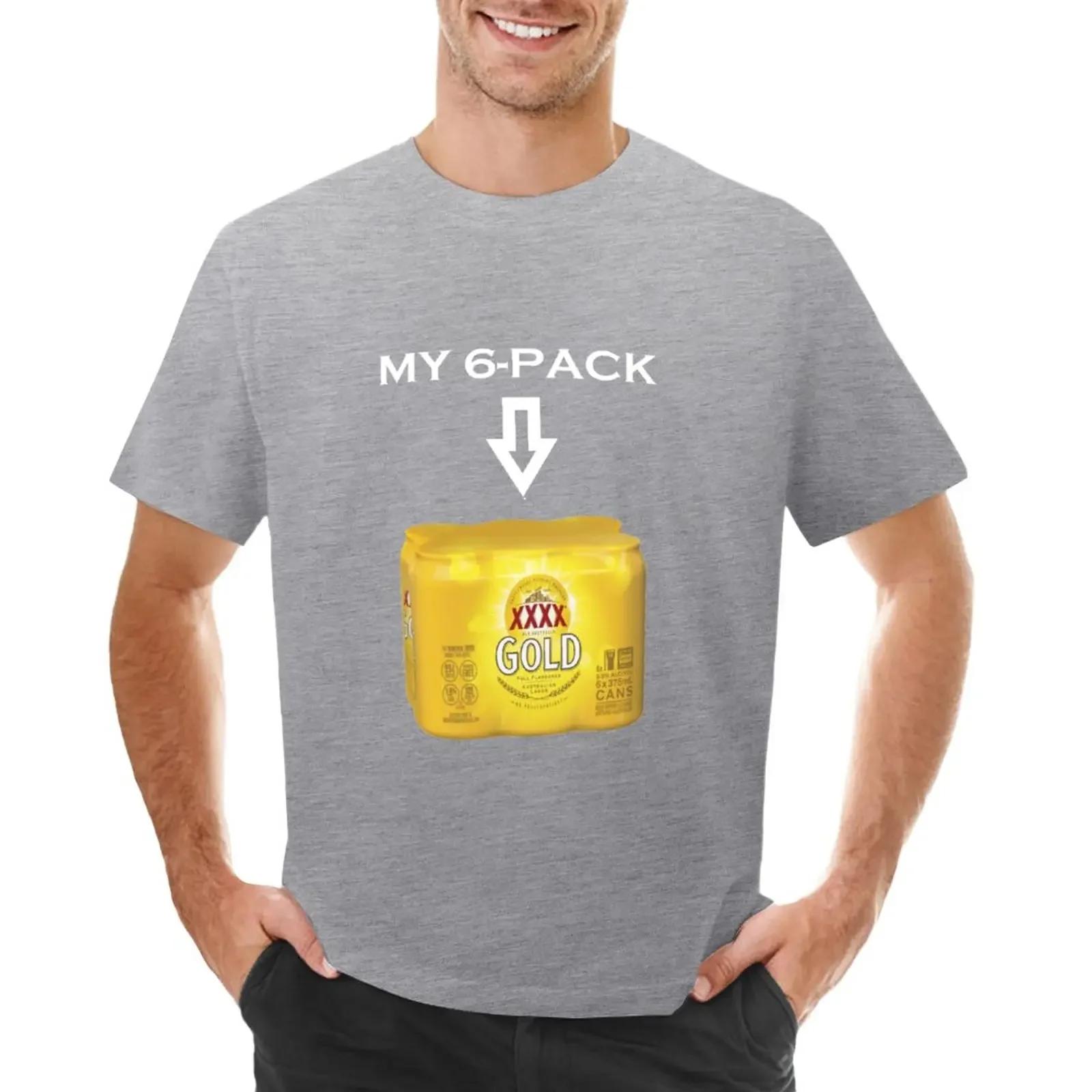 My 6packof XXXX Gold TShirt summer top blanks t shirts for men pack S