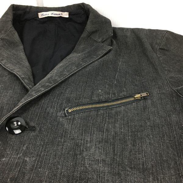 Extra Edition UNITED ARROWS Men's M Black Denim Shop Coat Chester Coat Jacket(USED)