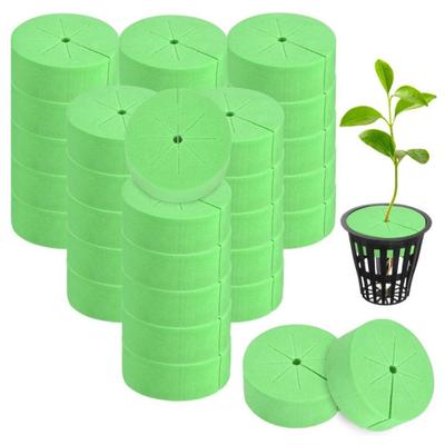 10 Stück Klonkragen Hydroponische Schwämme Wiederverwendbarer Schaumstoff DIY Kloner Einsätze Passend für Netztopfe für Klonmaschinen Pflanzenkeimung