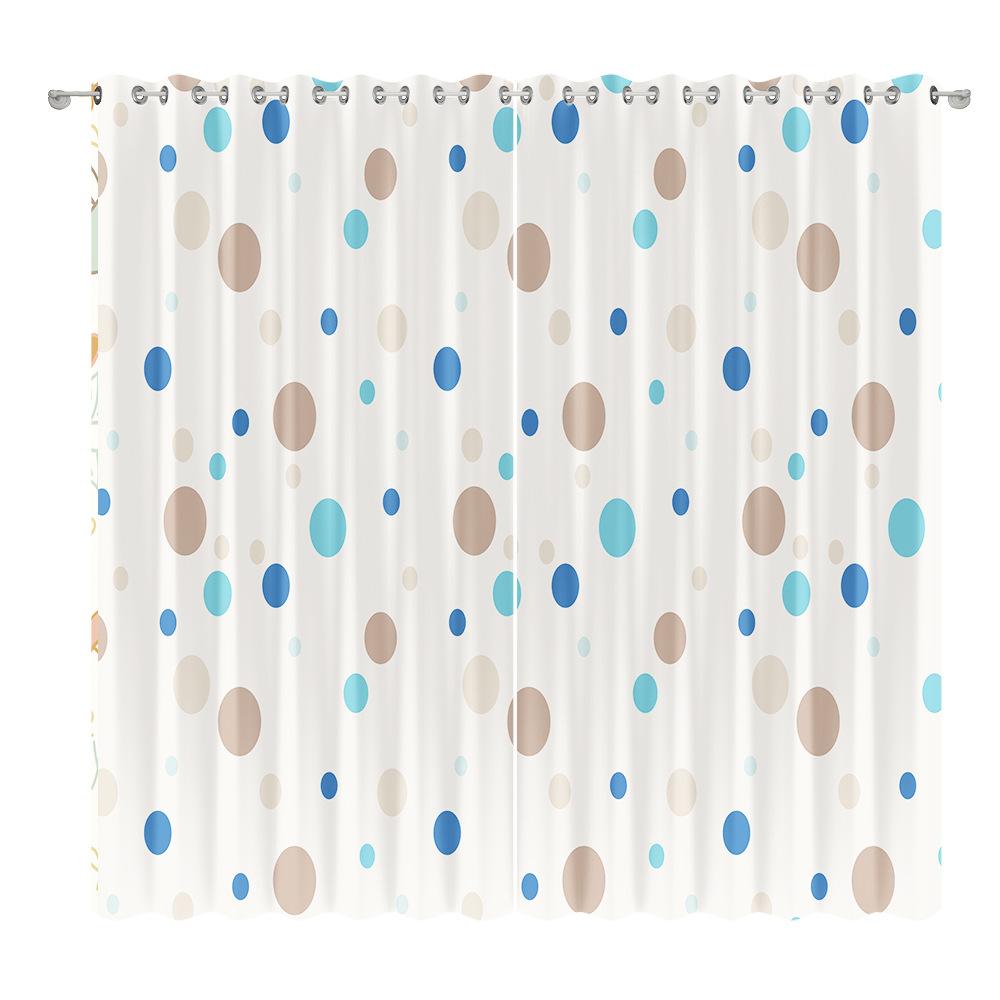 Fresh Floral Curtain Cloth Bedroom Living Room Balcony Blackout Curtain Office Hotel Heat Insulation Curtain