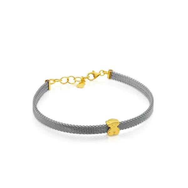 [TOUS] 18K Gold Steel Icon Mesh
