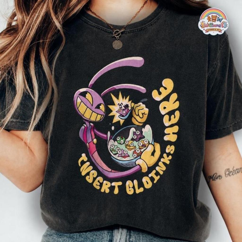 Digital Circus Jax Shirt, TADC Jax Pomni Ragatha Shirt, Comfort Colors Retro Animation Gift, Circus Theme Anime Tshirts