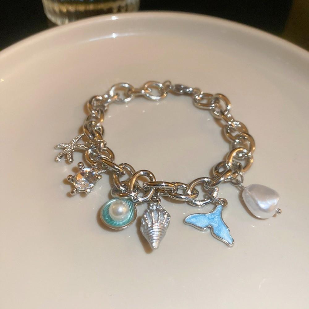 Ornaments Starfish Beaded Bracelet Shell Beaded Hand Chain  Girls Couple Gift