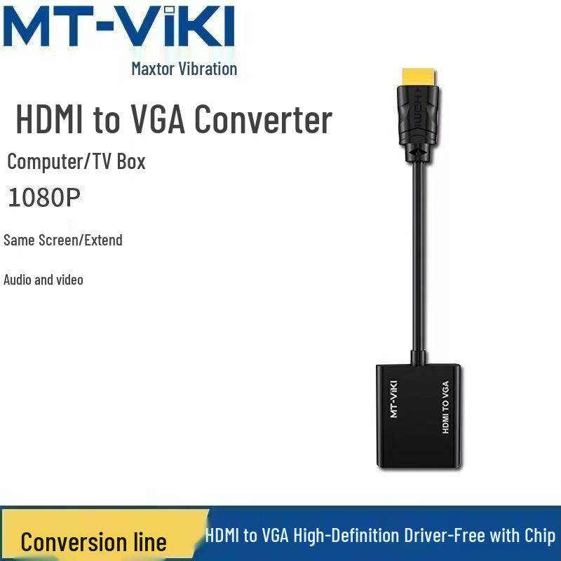 Maxtor High-Definition HDMI To VGA Converter for Monitors and Projectors