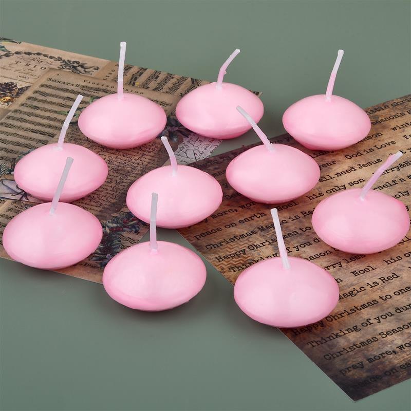 10 Pieces/Pack Floating Candles Festival Supplies Candles Release Wishing Candles Wax Wedding Props